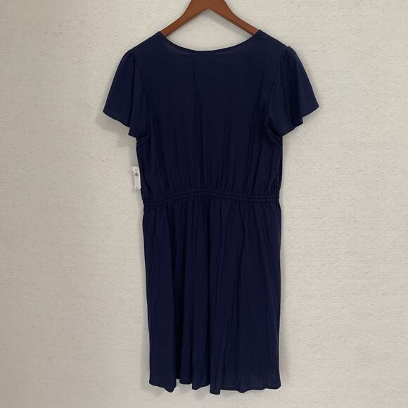 Old Navy Dress Women Size Large Navy Pullover Elastic Waist Office Casual NWT - Picture 14 of 14